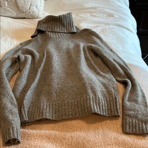 Cozy Gray Turtleneck Sweater